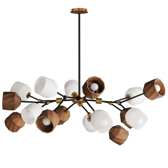 28279DBZAB Maxim Lighting Akimbo - 112W 16 LED Pendant-21.25 Inches Tall and 60.75 Inches Wide