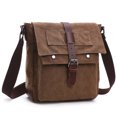 thumbnail image 1 of Mujeres Hombre Bolso Bolsa de Hombro Libro Bolera Billetera Almacenamiento Crossbody Pack Gran Capacidad Camping Flap Messenger Bolgénes Múltiples bolsillos Café Pequeño Methold AP004585-06, 1 of 6