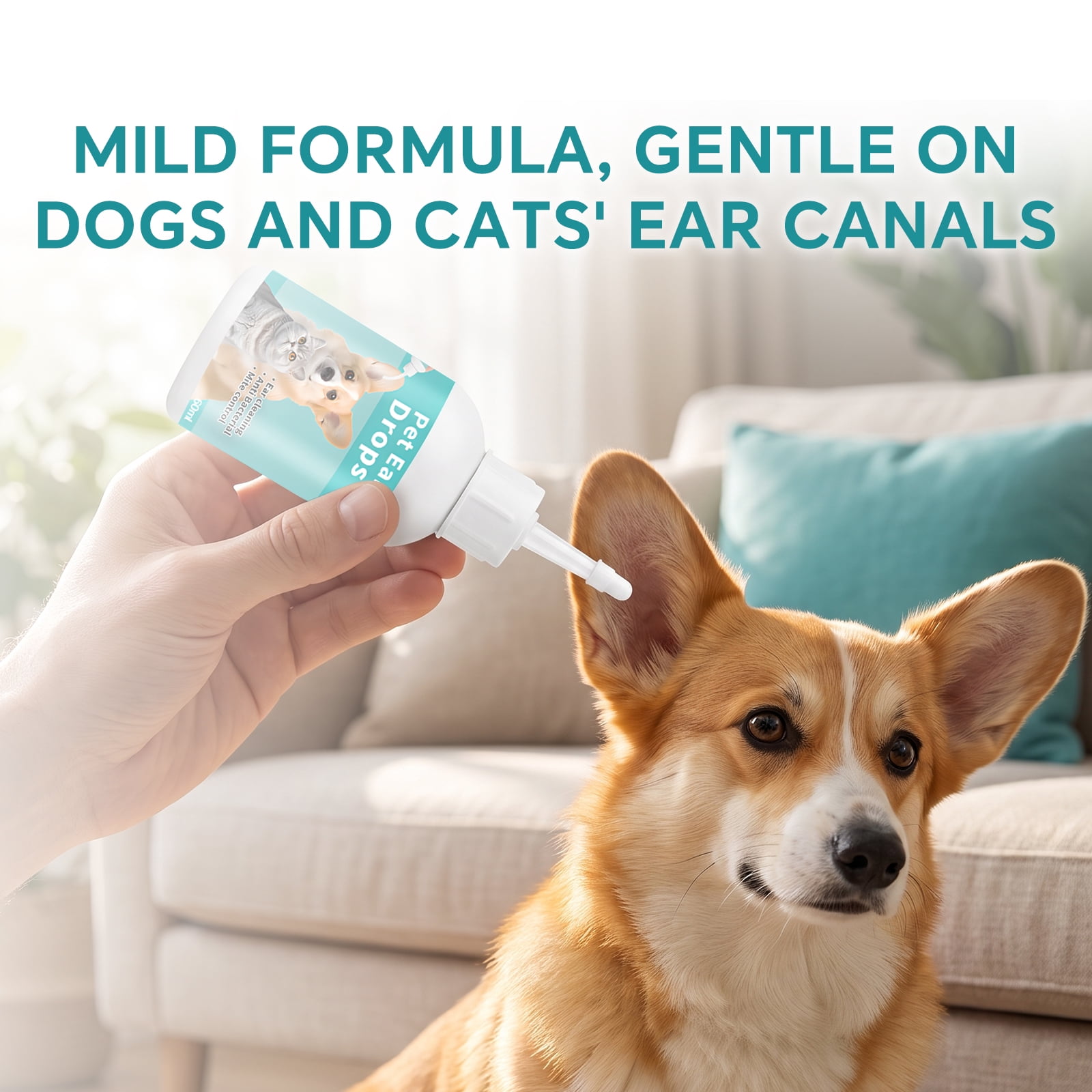 Pet Ear Drops for Dogs & Cats
