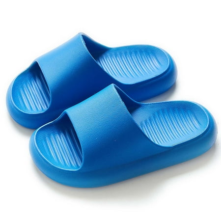 

FRSASU Kids Sandals Clearance Slippers Soft Non Slip Solid Bathroom Beach Shoes Children Indoor Sandals Blue 170