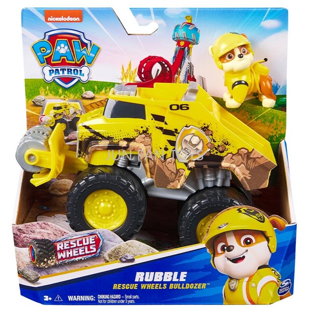 Paw Patrol Rescue Wheels Camión de bomberos de Rocky Marshall Chase Tracker Jungle Cruiser Juguete clásico coleccionable para niños Regalo de 1 pieza
