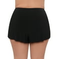 thumbnail image 3 of Aqua Green, Women's Plus Size Beach Short, Black, 3X, 3 of 4