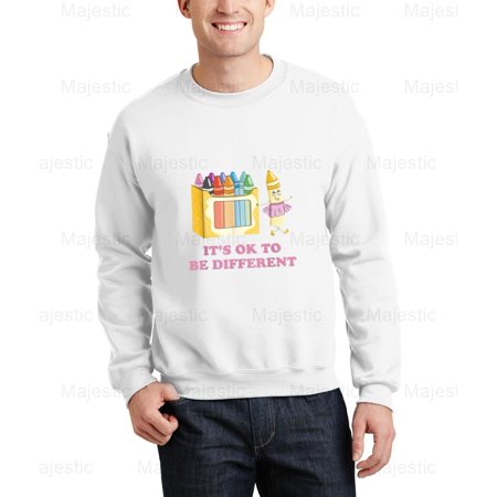 Majestic63 It's OK to be Different Crayons, Autism Awareness Month Sweatshirt, for Unisex, up to size 5XL.