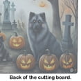 thumbnail image 4 of Keeshond Spooky Halloween Glass Cutting Board Large 12 in x 15 in, 4 of 5
