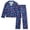 Navy Blue Game Over, variant on Boys Pajama Set - Soft Button Down Long Sleeve Pajamas and Pajama Pants