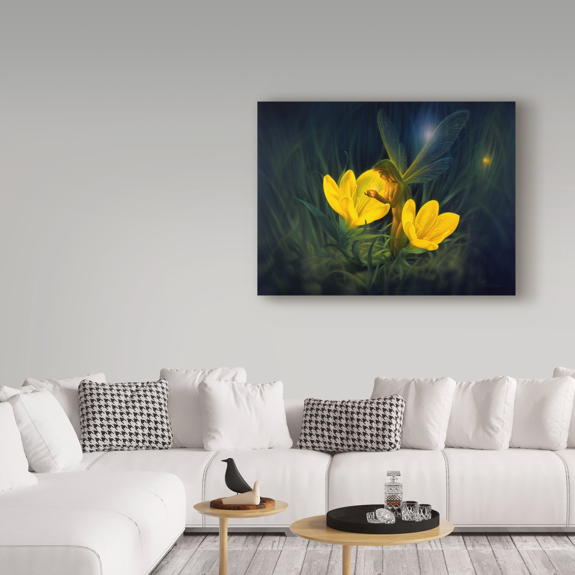 Trademark Fine Art 'Night Harvest Yellow' Canvas Art by Kirk Reinert