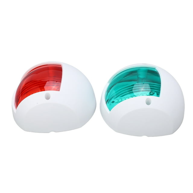 EBTOOLS LED Feux de Navigation pour Bateaux - 2 Pack Rouge Vert Yacht Lumière pour la Navigation avec Puissance Externe et 1NM Visibilité