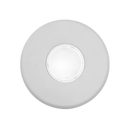 0.75' Ceiling Entry - NICOR Lighting DLF SureFit Series Round Trim Plate, White (DLF-10-TRIM-RD-WH)