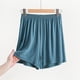 thumbnail image 1 of Puntoco Pantalones cortos de salón para mujer, pantalones cortos de verano con cintura elástica y corte fino, pijamas casuales de estilo fino de color, pantalones holgados para estar en casa, 1 of 5
