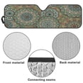 thumbnail image 6 of HUIACONG Green Mandalas Windshield Sun Shade Compatible with Wrangler JK JKU TJ, Foldable Windshield Sunshade Sun Visor Blocks UV Rays, Sun Shade Shield Protector Compatible with Wrangler 1997-2018, 6 of 6