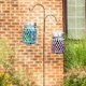 thumbnail image 3 of Pack Outdoor Mosaic Solar Lanterns, Outdoor Solar Lights Hanging Lanterns Rechargeable Waterproof Mosaic Table Lamp Night Light for Garden, Patio, Par, 3 of 4