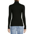 thumbnail image 3 of Time and Tru Women's Turtleneck Sweater, 3 of 5