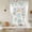 White, variant on Spring Floral Pig Tie Up Curtains for Windows, Adjustable Balloon Window Shades, Weeping Flowers Leaves Farmhouse Rustic Kitchen Window Treatments Farmhouse Short Curtains with Rod Pocket 42"x45"