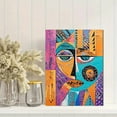 thumbnail image 2 of Abstract Face Decorative Painting/Canvas Art， Suitable for Living Room，Abstract Geometric Face Artwork Print， Colorful Modern Art Wall Decor， Home Decoration Painting., 2 of 8
