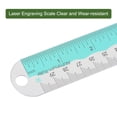 thumbnail image 4 of Uxcell Straight Ruler 12 Inch Metric English Measuring Tool Electric Blue, 4 of 5