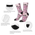 thumbnail image 3 of Cauagu Rose Flowers Print Crew Socks for Women and Men,Adult Athletic Running Socks 1-Pair Sports Socks Work Gear Socks with Moisture Wicking, 3 of 6