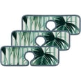 thumbnail image 2 of 3 Pcs SKYSONIC Faucet Absorbent Mat Tropical Leaves Washable Counter Drying Pads Behind Faucet for Kitchen Bathroom, 2 of 7