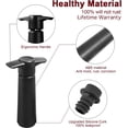 thumbnail image 6 of BETTFOR Wine Saver Pump with 4 Vacuum Wine Stoppers, Wine Bottle Stoppers with Food Grade Silicone Leak proof Keep Fresh Suitable for All Standard Wine Bottles, 6 of 6
