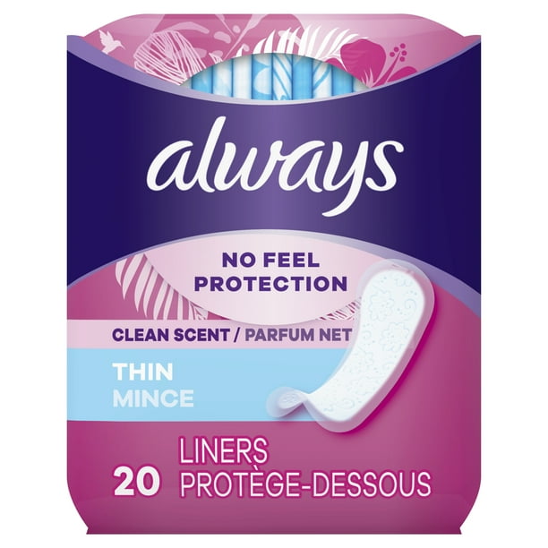 Always Thin No Feel Protection Daily Liners Regular Absorbency Scented