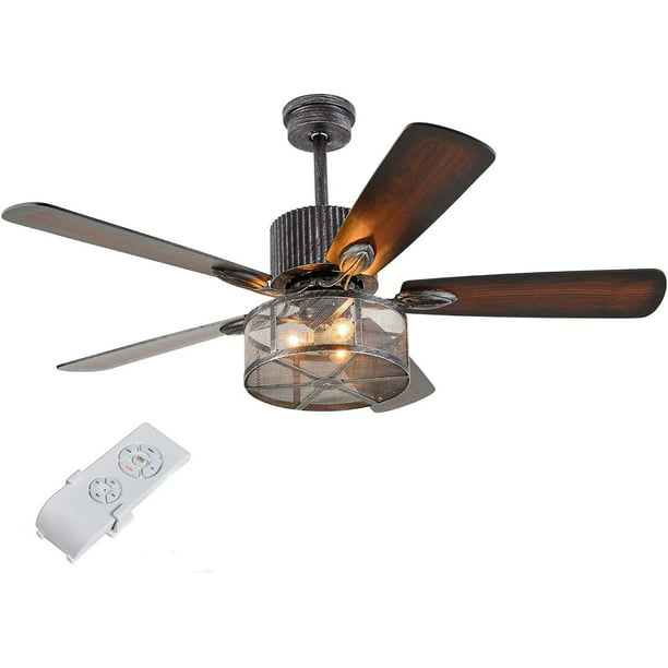 Remote Control Indoor Fan Light 52 Inch, Chandelier Ceiling Fan Light Remote