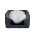 thumbnail image 5 of NETSENG Lit pour Chat d'Intérieur Nid d'Animal Gris Foncé 19 * 19 * 19inch, 5 of 5