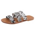 thumbnail image 2 of Sandalias Mujer Zapatillas planas Punta abierta Cómoda Playa Zapatos romanos Flip Flop Wmkox8yii hj789, 2 of 7