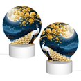 thumbnail image 2 of Balery Moonlit Golden Tree Peacock Pattern Acrylic Night Light Gift with 3 Color ModesTouch-Sensitive LED Lamp Perfect Gift for Mother's Day, Birthday, or Christmas, 2 of 9
