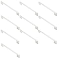 thumbnail image 3 of Cauldham 10 Pack Solid Kitchen Cabinet Pulls Handles (9" Hole Centers) - Modern Thin Profile Drawer/Door Hardware - Style M255 - Satin Nickel, 3 of 6