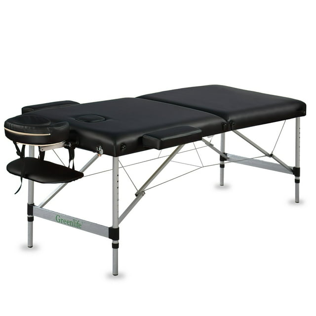 GreenLife® Table de Massage Portable Super Stable en Aluminium Classic à 2 Sections de 4 Pouces - MTA121