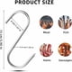 thumbnail image 5 of Gancho de acero inoxidable esencial para carnicero, ganchos para carne en forma de S que ahorran espacio para procesar carne y colgar piezas grandes y pesadas de carne sin doblarse (15 piezas), 5 of 5