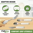 thumbnail image 2 of FabLife Comfort Grip Spoon Adaptive Utensils, Daily Living Aid for Individuals with Weak Grip, 2 of 5