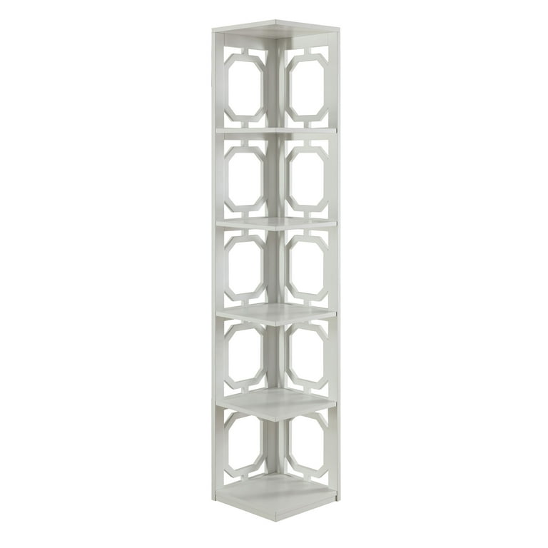 Convenience concepts omega 5 tier corner bookcase deals