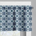 thumbnail image 5 of Ambesonne Traditional Valance & Curtain, Portuguese Azulejo, 55"x30", Multicolor, 5 of 6