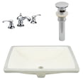 thumbnail image 1 of American Imaginations 20.75-in. W CSA Rectangle Bathroom Undermount Sink Set In Biscuit - Chrome Hardware - Overflow Drain Incl. AI-27103, 1 of 9