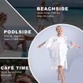 thumbnail image 5 of SAVIOR HEAT Hooded Surf Poncho Towel for Women & Men, Oversized Quick-Dry Microfiber Changing Robe with Pockets, Wearable Beach Cover Up for Swimming, Surfing, Pool, Camping & Travel, 5 of 11
