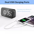 thumbnail image 1 of Full-screen Alarm Clock With Snooze Function for Bedroom  Living room  Study And Outdoor  42LED 6 Level Brightness Adjustable  Supporting USB Charging for Smartphones, 1 of 7