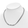 thumbnail image 4 of 925 Sterling Silver Fancy Necklace Chain Polished Twisted w/1.25 in ext 16.5 inch, 4 of 5