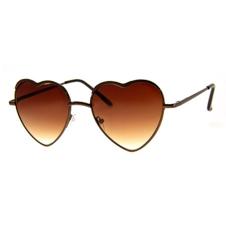 A.J. Morgan Women's Heart of Glass Heart-Shaped Sunglasses