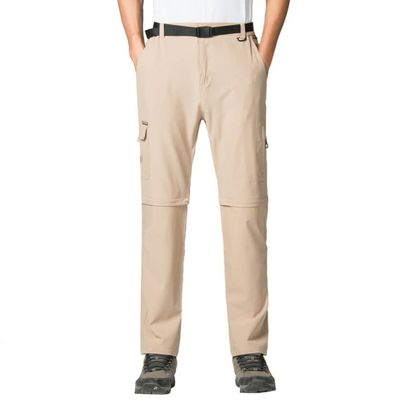 PMUYBHF Male Black Cargo Pants Men Big and Tall 4X Mens Pants Detachable Two Piece Pants Loose Outdoor Hiking Pants Black Sweatpants Men Baggy Cotton