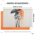 thumbnail image 6 of Yayeee Doormat for Indoor Entrance 32" x 20" Non Slippery Floor Rug, White Astronaut, 6 of 8