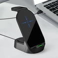 thumbnail image 1 of 15W Four In One Folding Wireless Charger,Supporting Headset,Watch,Mobile Phone,with Indicator Light,Can Be Used As Mobile Phone Rack Electronics Gadgets Bluetooth Headset, 1 of 8
