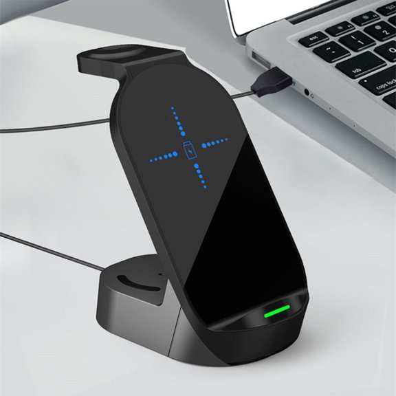 XGFHYJEH Charging Station, Wireless Charging Station, Charging Station for Multiple Devices, Wireless Charging, 15W 4 in 1 Charging Station, Wireless Charge, for Android, Iphone, Apple, Samsung, Ipad