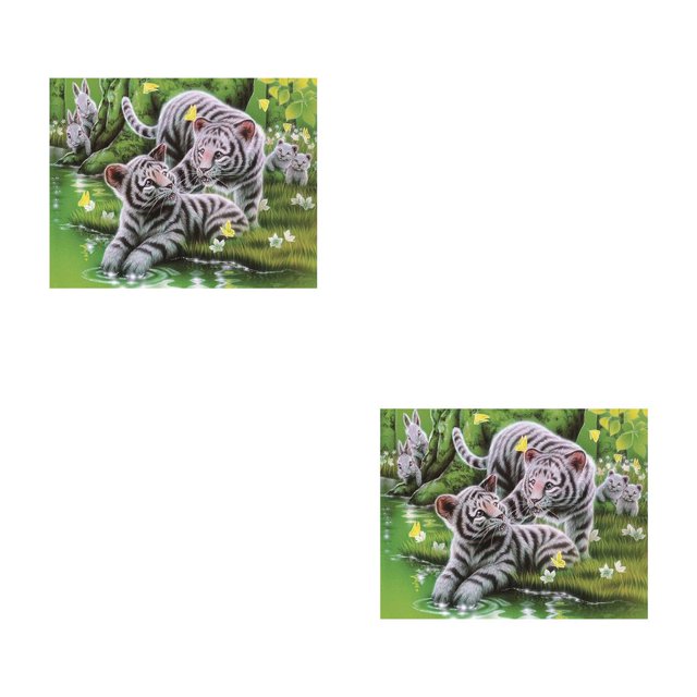 Toystoory DIY 5D diamante pintura bordado Animal patrón punto de cruz imagen Kit dibujos animados Animal cristal diamante pintura decoración 2 # 2piezas