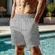 thumbnail image 1 of pstuiky Pantalones cortos para hombre, Pantalones cortos casuales de moda para hombre con cordón elástico estampado y bolsillos Pantalones cortos de entrenamiento, 1 of 5