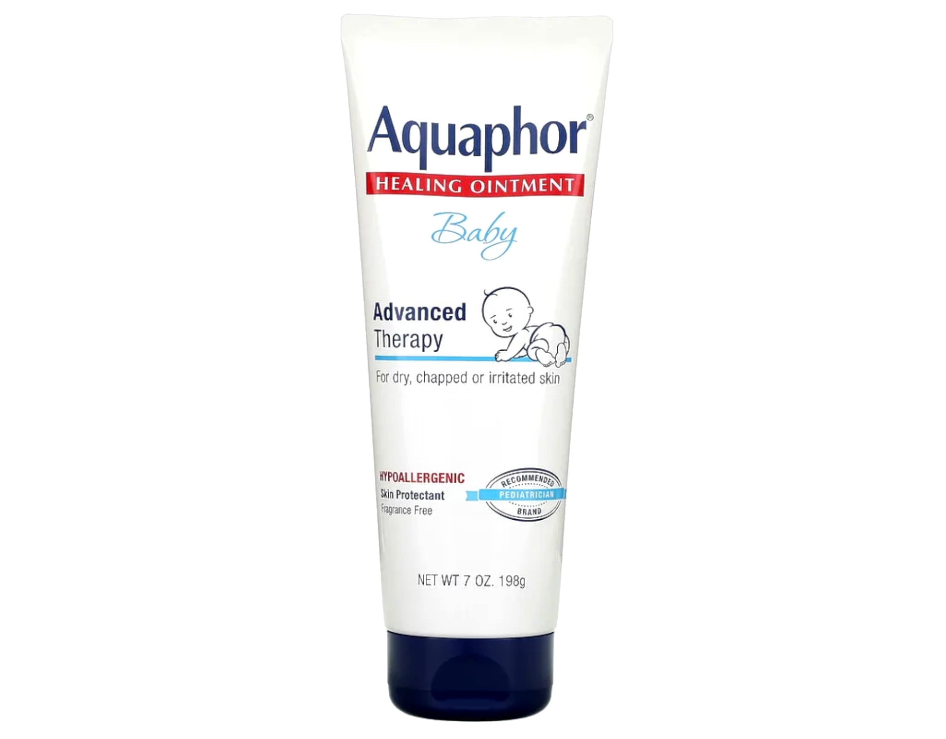 Aquaphor Baby Healing Ointment Advanced Therapy Skin Protectant, 7 Oz