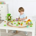 thumbnail image 3 of TOOKYLAND Wooden Dinosaur Train Set - 40pcs - Tracks, Train, Figurines and Decor, Ages 3+, 3 of 9