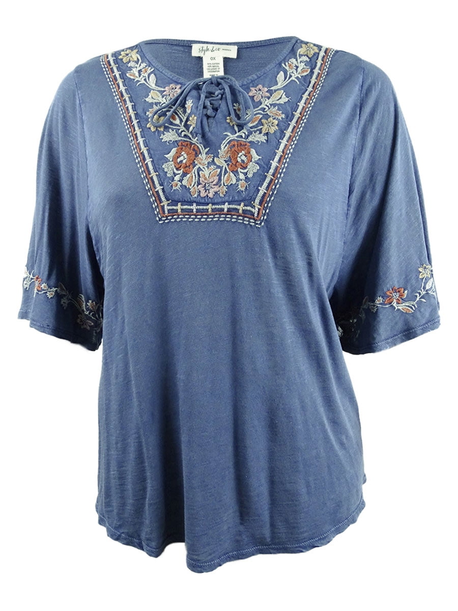 style and company plus size tops