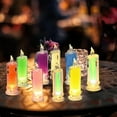 thumbnail image 4 of Night Lights Transparent Tears shaped LED Candles for Bedside and Restaurant Atmosphere Safe and Long lasting, 4 of 6