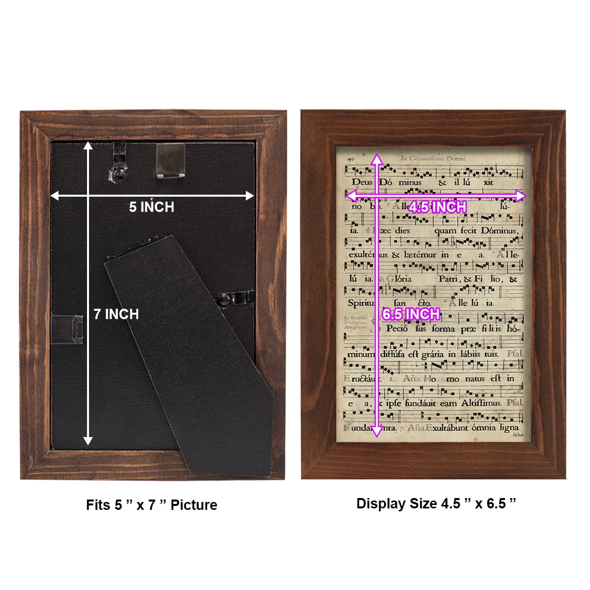 Vellum Songbook II -Framed Print w/glass-Chestnut