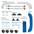 thumbnail image 7 of KNOX 2 Bow Bimini Tops for Boats, Boat Canopy Kit, 600D Canvas, Stainless Steel Bimini Top Hardware, Storage Boot, Fits Most Small Boats & Inflatable Boats, 63" L x 43" H x 39"-55" W (Pacific Blue), 7 of 7